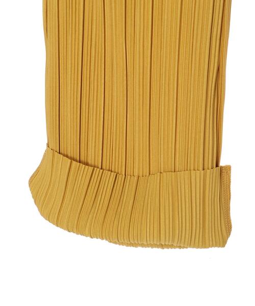 earth music&ecology（アースミュージックアンドエコロジー）の「すきな丈プリーツパンツ＊（その他パンツ・レディース・ブラック/ドット/ベージュ/グリーン/ブラウン/イエロー・FREE）」の16枚目の写真