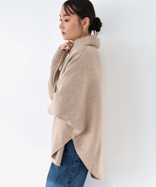 KINA 新品 ダーマコレクション カシミヤ ラウンドヘム タートルニット andme｜天竺編み 長袖 ラウンドヘム タートルネック ニット | Rakuten