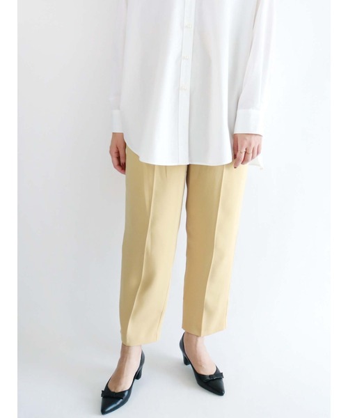Te chichi(テチチ)の「ベルトデザインソフトテーパードパンツ(その他パンツ・レディース・ベージュ/ネイビー/イエロー・SMALL/MEDIUM)」の10枚目の写真