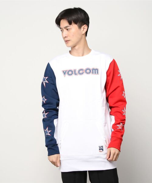VOLCOM（ボルコム）の「LET IT STORM CREW FLEECE（スウェット・メンズ・マルチ/ブラック/カーキ・SMALL/MEDIUM/LARGE）」の3枚目の写真
