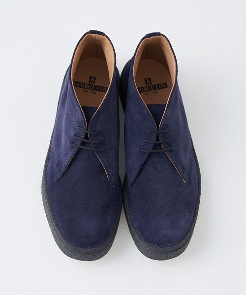 GEORGE COX(ジョージコックス)の「【GEORGE COX/ジョージコックス】#4845 MUDGUARD 3EYLET for CIAOPANIC(ブーツ・メンズ・ネイビー・27.5cm/25.5cm/26.5cm)」の9枚目の写真