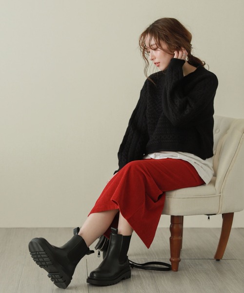 SUGAR BISKET（シュガービスケット）の「サイドゴアブーツ（ブーツ・レディース・ブラック・40/38/39/35/36/37）」の2枚目の写真