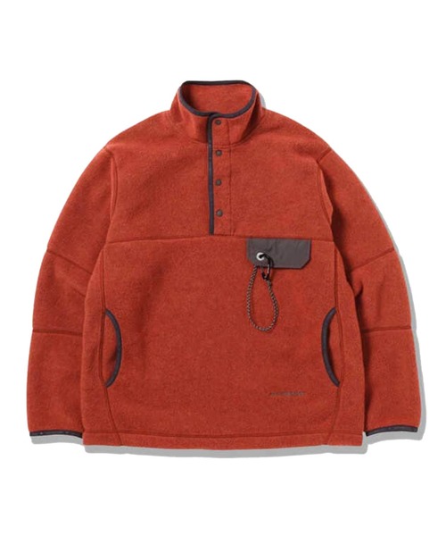 and wander(アンドワンダー)の「【and wander】WOOL FLEECE PULLOVER(その他トップス・メンズ・ブラック/レッド/ベージュ・L/XL/M)」の1枚目の写真