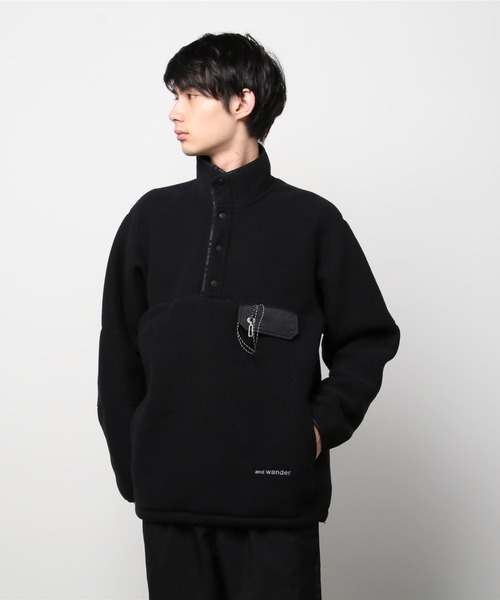 and wander(アンドワンダー)の「【and wander】WOOL FLEECE PULLOVER(その他トップス・メンズ・ブラック/レッド/ベージュ・L/XL/M)」の8枚目の写真