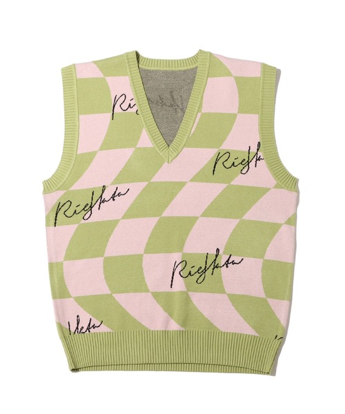 atmos pink（アトモスピンク）の「RIEHATA × atmospink ブロックチェックベスト / リエハタ × アトモスピンク ブロックチェックベスト 【SP】（ベスト・レディース・ベージュ/グリーン/ブルー・S/M/L）」の13枚目の写真
