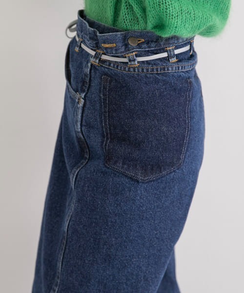 MAISON EUREKA(メゾンエウレカ)の「MAISON EUREKA VINTAGE REWORK BIGGYPANTS(デニムパンツ・レディース・ブラック/ブルー・SMALL/MEDIUM)」の14枚目の写真