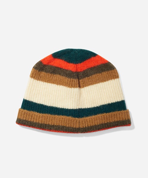 Saturdays NYC(サタデーズ ニューヨークシティ )の「Mohair Stripe Beanie(ニットキャップ/ビーニー・メンズ・グリーン/グリーン系その他2・FREE)」の2枚目の写真