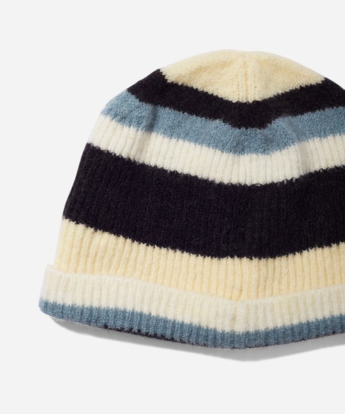 Saturdays NYC(サタデーズ ニューヨークシティ )の「Mohair Stripe Beanie(ニットキャップ/ビーニー・メンズ・グリーン/グリーン系その他2・FREE)」の3枚目の写真