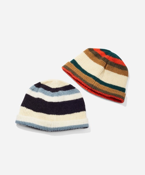 Saturdays NYC(サタデーズ ニューヨークシティ )の「Mohair Stripe Beanie(ニットキャップ/ビーニー・メンズ・グリーン/グリーン系その他2・FREE)」の5枚目の写真