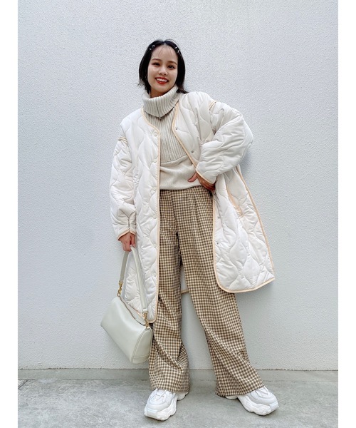 JUMELLE(ジュメロ)の「キルティングペディンジャケット(ダウンジャケット/コート・レディース・アイボリー・FREE)」の5枚目の写真
