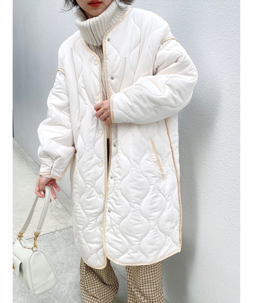 JUMELLE(ジュメロ)の「キルティングペディンジャケット(ダウンジャケット/コート・レディース・アイボリー・FREE)」の9枚目の写真