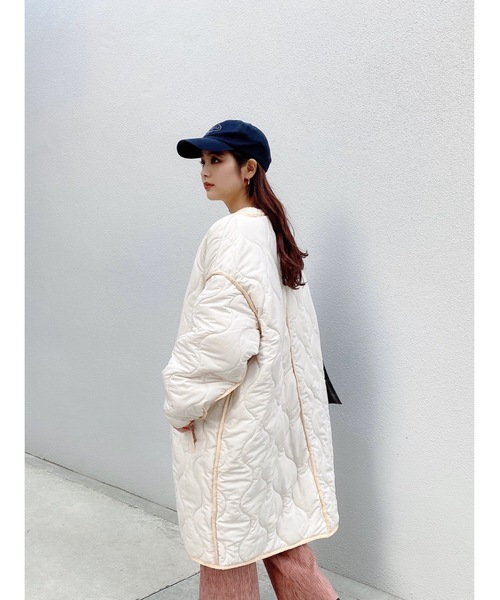 JUMELLE(ジュメロ)の「キルティングペディンジャケット(ダウンジャケット/コート・レディース・アイボリー・FREE)」の14枚目の写真