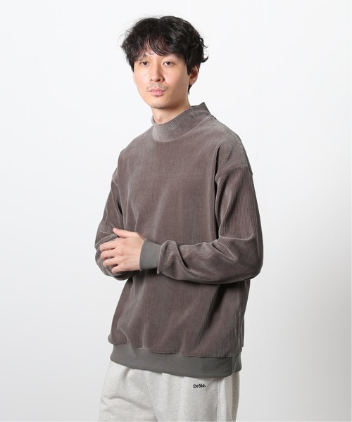 JOURNAL STANDARD（ジャーナルスタンダード）の「コールジャージーハイネックスウェット（スウェット・メンズ・ブラック/アイボリー/シャーベット/ベージュ・MEDIUM/LARGE）」の3枚目の写真