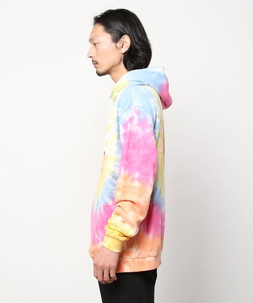 FRANKLIN & MARSHALL(フランクリンマーシャル)の「【FRANKLIN&MARSHALL】TIEDYE PK - プリントパーカー(パーカー・メンズ・レインボー/ネイビー・MEDIUM/LARGE/X-LARGE)」の3枚目の写真