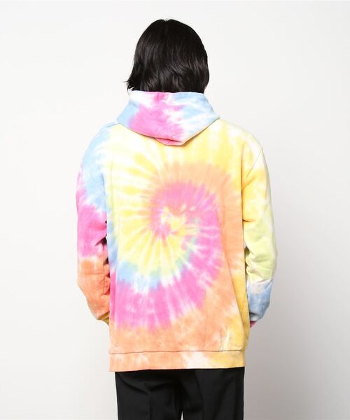 FRANKLIN & MARSHALL(フランクリンマーシャル)の「【FRANKLIN&MARSHALL】TIEDYE PK - プリントパーカー(パーカー・メンズ・レインボー/ネイビー・MEDIUM/LARGE/X-LARGE)」の4枚目の写真