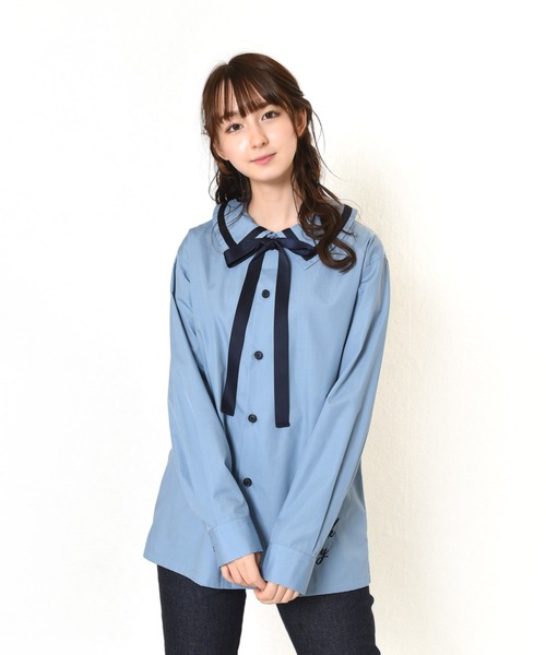 MILKBOY(ミルクボーイ)の「RIBBON TIE SHIRTS(シャツ/ブラウス・レディース・A/B/C・FREE)」の3枚目の写真