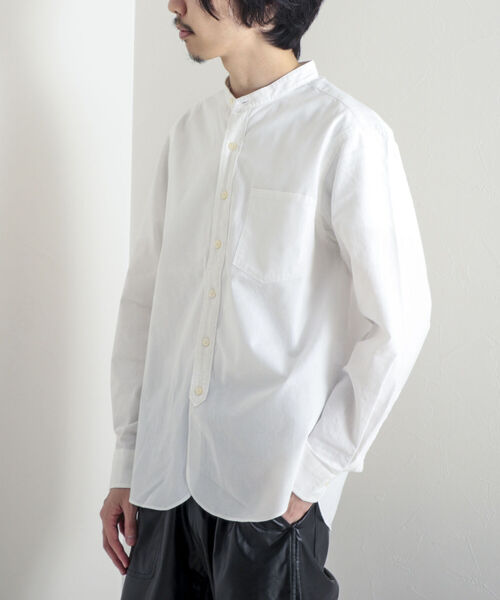 GLOSTER（グロスター）の「【GLOSTER/グロスター】ハーフプラケット バンドカラーシャツ（シャツ/ブラウス・メンズ・オフホワイト/ベージュ系その他/オリーブ/ブルー系その他・MEDIUM/LARGE）」の19枚目の写真