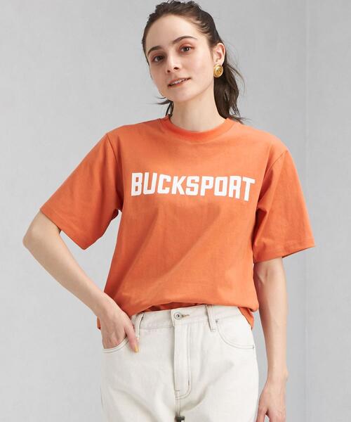 Goodwear(Since1983)（グッドウェア）の「【別注】＜ Goodwear (グッドウェア)＞ ショートスリーブ ロゴ Tシャツ（Tシャツ/カットソー・レディース・オフホワイト/ブラック/オレンジ/ケリー・FREE）」の4枚目の写真