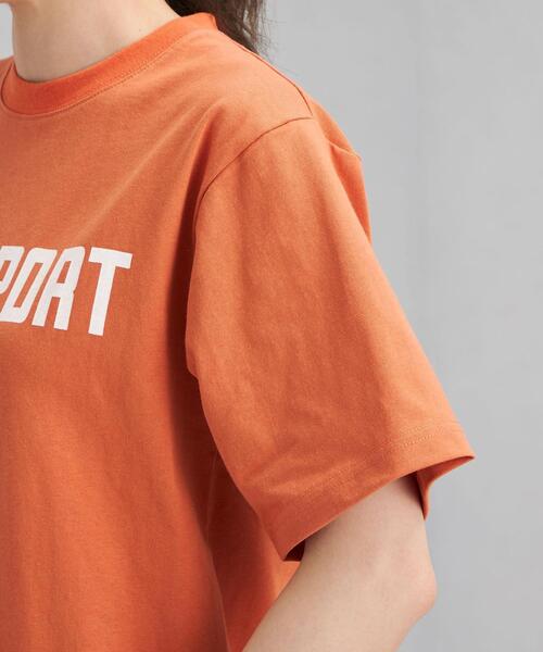 Goodwear(Since1983)（グッドウェア）の「【別注】＜ Goodwear (グッドウェア)＞ ショートスリーブ ロゴ Tシャツ（Tシャツ/カットソー・レディース・オフホワイト/ブラック/オレンジ/ケリー・FREE）」の13枚目の写真