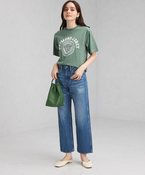 Goodwear(Since1983)（グッドウェア）の「【別注】＜ Goodwear (グッドウェア)＞ ショートスリーブ ロゴ Tシャツ（Tシャツ/カットソー・レディース・オフホワイト/ブラック/オレンジ/ケリー・FREE）」の12枚目の写真