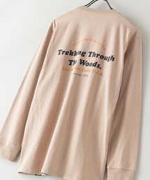 USAコットン CAMPモチーフロンT バックプリント