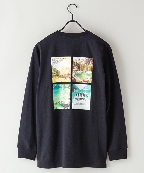 OUTDOOR PRODUCTS APPAREL(アウトドアプロダクツアパレル)の「USAコットン CAMPモチーフロンT バックプリント(Tシャツ/カットソー・メンズ・ブルー系その他/ホワイト/ブラック/ベージュ/カーキ/ホワイト系その他・MEDIUM/LARGE/X-LARGE/SMALL)」の12枚目の写真