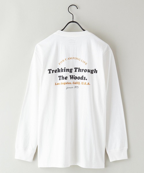 OUTDOOR PRODUCTS APPAREL(アウトドアプロダクツアパレル)の「USAコットン CAMPモチーフロンT バックプリント(Tシャツ/カットソー・メンズ・ブルー系その他/ホワイト/ブラック/ベージュ/カーキ/ホワイト系その他・MEDIUM/LARGE/X-LARGE/SMALL)」の10枚目の写真