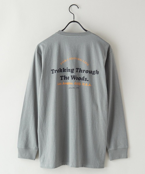 OUTDOOR PRODUCTS APPAREL(アウトドアプロダクツアパレル)の「USAコットン CAMPモチーフロンT バックプリント(Tシャツ/カットソー・メンズ・ブルー系その他/ホワイト/ブラック/ベージュ/カーキ/ホワイト系その他・MEDIUM/LARGE/X-LARGE/SMALL)」の16枚目の写真