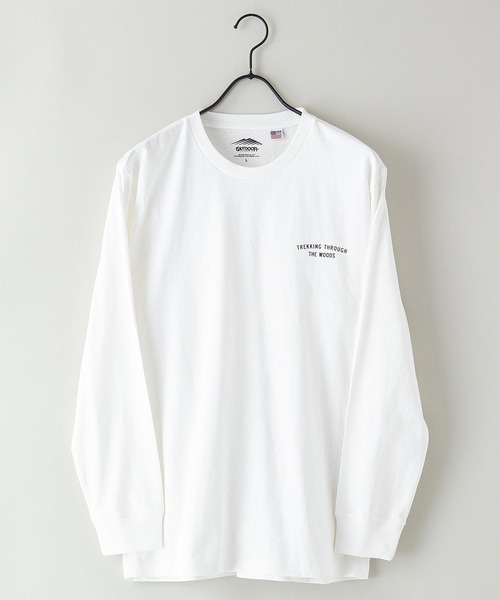 OUTDOOR PRODUCTS APPAREL(アウトドアプロダクツアパレル)の「USAコットン CAMPモチーフロンT バックプリント(Tシャツ/カットソー・メンズ・ブルー系その他/ホワイト/ブラック/ベージュ/カーキ/ホワイト系その他・MEDIUM/LARGE/X-LARGE/SMALL)」の7枚目の写真