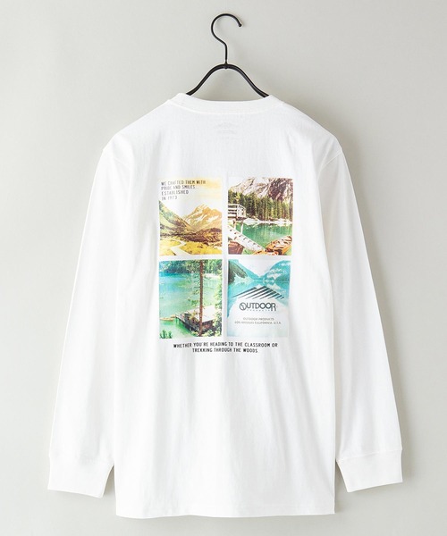 OUTDOOR PRODUCTS APPAREL(アウトドアプロダクツアパレル)の「USAコットン CAMPモチーフロンT バックプリント(Tシャツ/カットソー・メンズ・ブルー系その他/ホワイト/ブラック/ベージュ/カーキ/ホワイト系その他・MEDIUM/LARGE/X-LARGE/SMALL)」の8枚目の写真