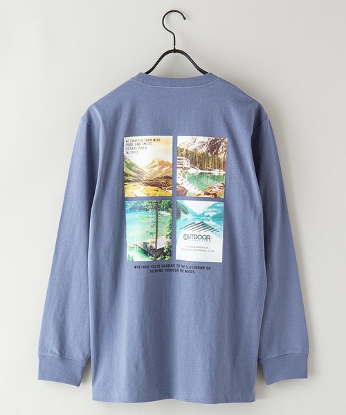 OUTDOOR PRODUCTS APPAREL(アウトドアプロダクツアパレル)の「USAコットン CAMPモチーフロンT バックプリント(Tシャツ/カットソー・メンズ・ブルー系その他/ホワイト/ブラック/ベージュ/カーキ/ホワイト系その他・MEDIUM/LARGE/X-LARGE/SMALL)」の18枚目の写真