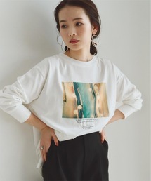 ﾌｫﾄﾌﾟﾘﾝﾄﾛﾝｸﾞｽﾘｰﾌﾞTｼｬﾂ