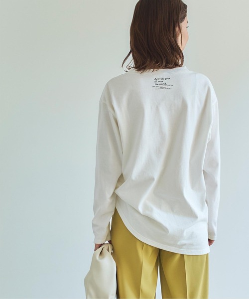 titivate(ティティベイト)の「フォトプリントロングスリーブTシャツ(Tシャツ/カットソー・レディース・オフホワイト/チャコール・FREE)」の15枚目の写真