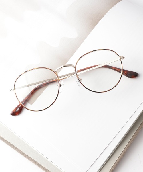 Me%（ミィパーセント）の「メタルカラーフレームメガネ2（メガネ・レディース・ダークブラウン/ブラック系その他・FREE）」の2枚目の写真