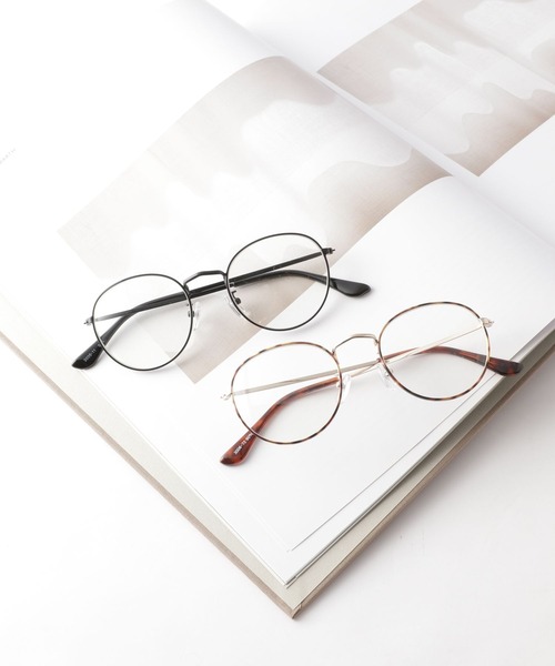 Me%（ミィパーセント）の「メタルカラーフレームメガネ2（メガネ・レディース・ダークブラウン/ブラック系その他・FREE）」の16枚目の写真