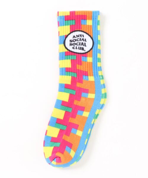 ANTI SOCIAL SOCIAL CLUB(アンチソーシャルソーシャルクラブ)の「AntiSocialSocialClub/アンチソーシャルソーシャルクラブ/STATIC RAINBOW SOCKS/レインボーソックス/靴下(ソックス/靴下・メンズ・その他・FREE)」の1枚目の写真