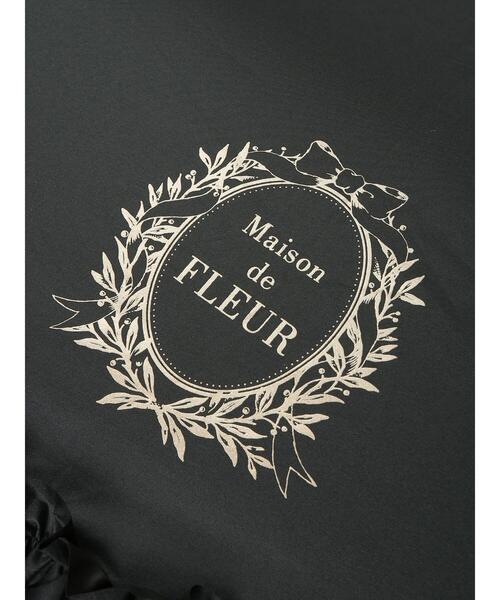 Maison de FLEUR(メゾンドフルール)の「遮光&UV CUT フリル折りたたみ傘(折りたたみ傘・レディース・ブラック・FREE)」の6枚目の写真