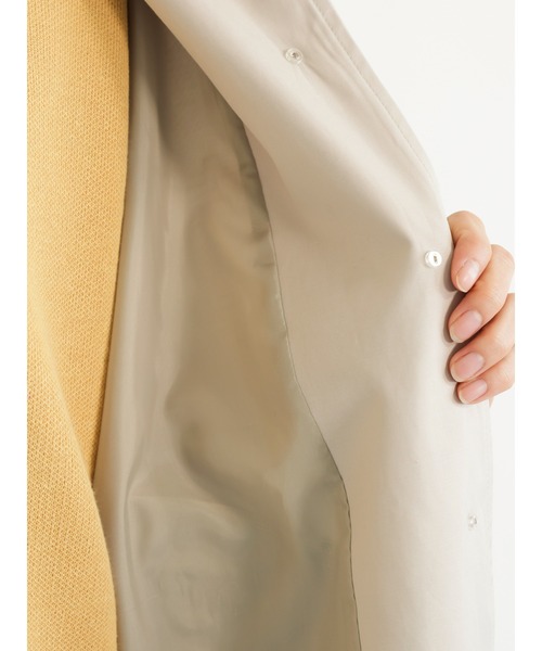 Lugnoncure（ルノンキュール）の「撥水加工ステンカラーコート（ステンカラーコート・レディース・ベージュ/キャメル/ネイビー・ﾌﾘ-）」の11枚目の写真