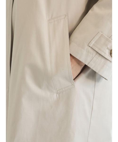 Lugnoncure（ルノンキュール）の「撥水加工ステンカラーコート（ステンカラーコート・レディース・ベージュ/キャメル/ネイビー・ﾌﾘ-）」の8枚目の写真