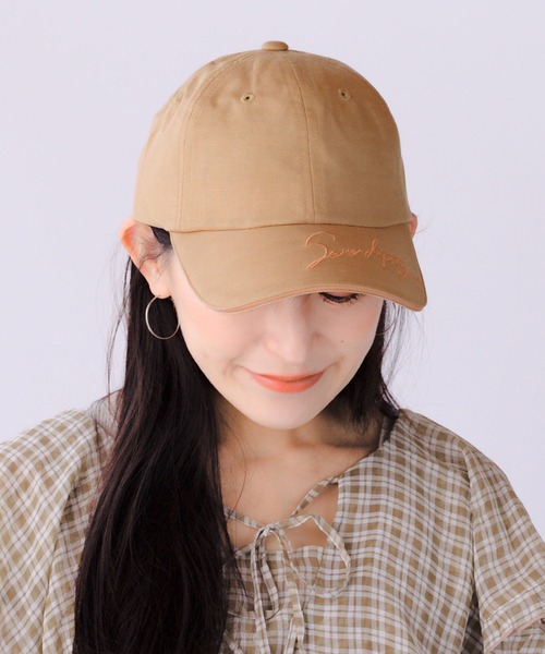 14+（イチヨンプラス）の「ツバ刺繍キャップ（キャップ・レディース・ネイビー/ライトグレー/ブラック/モカ・FREE）」の3枚目の写真