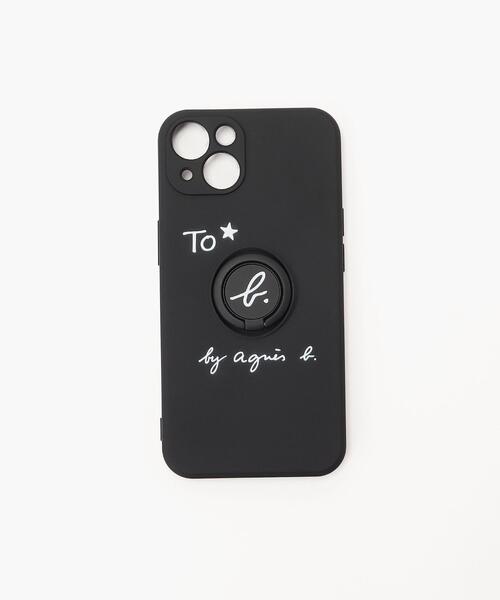 To b. by agnes b.(トゥービーバイアニエスベー)の「WS95 GOODS ケース13ウィズリング(スマホケース/カバー・レディース・ブラック・FREE)」の1枚目の写真