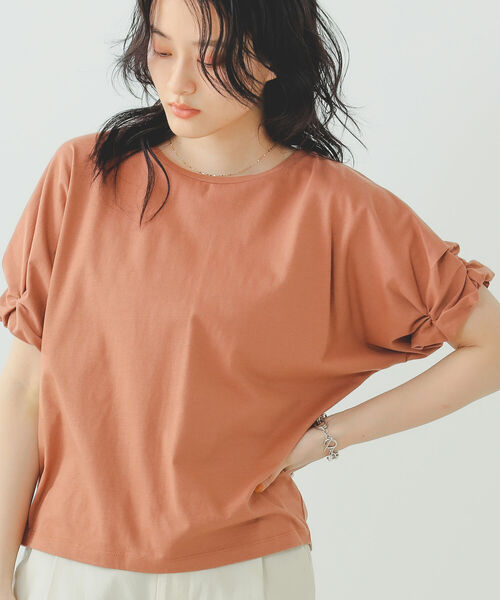 B:MING by BEAMS(ビーミングバイビームス)の「B:MING by BEAMS / 袖ピンチ プルオーバー 22SS(Tシャツ/カットソー・レディース・レッド系その他/ブラック/ラベンダー/オフホワイト・ONE SIZE)」の4枚目の写真