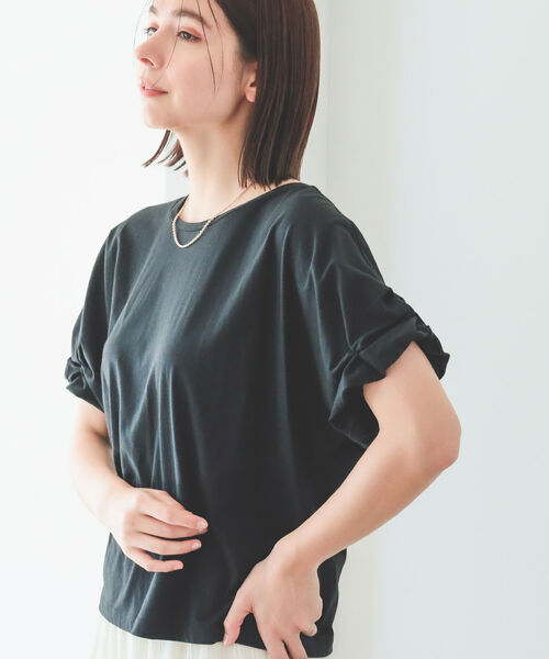 B:MING by BEAMS(ビーミングバイビームス)の「B:MING by BEAMS / 袖ピンチ プルオーバー 22SS(Tシャツ/カットソー・レディース・レッド系その他/ブラック/ラベンダー/オフホワイト・ONE SIZE)」の2枚目の写真