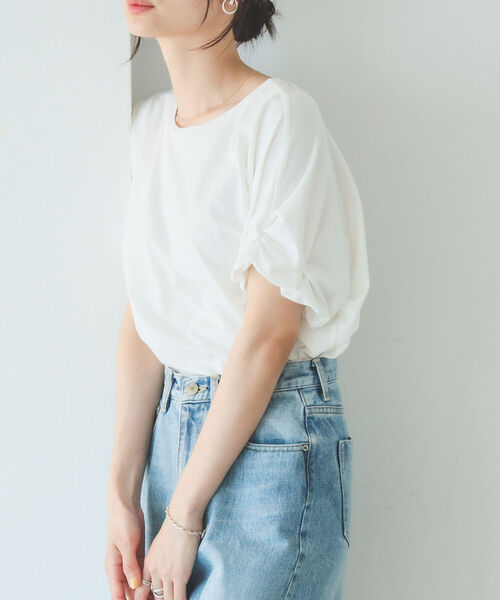 B:MING by BEAMS(ビーミングバイビームス)の「B:MING by BEAMS / 袖ピンチ プルオーバー 22SS(Tシャツ/カットソー・レディース・レッド系その他/ブラック/ラベンダー/オフホワイト・ONE SIZE)」の6枚目の写真