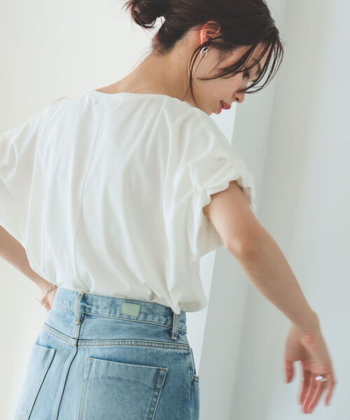 B:MING by BEAMS(ビーミングバイビームス)の「B:MING by BEAMS / 袖ピンチ プルオーバー 22SS(Tシャツ/カットソー・レディース・レッド系その他/ブラック/ラベンダー/オフホワイト・ONE SIZE)」の7枚目の写真