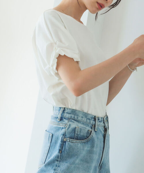 B:MING by BEAMS(ビーミングバイビームス)の「B:MING by BEAMS / 袖ピンチ プルオーバー 22SS(Tシャツ/カットソー・レディース・レッド系その他/ブラック/ラベンダー/オフホワイト・ONE SIZE)」の8枚目の写真