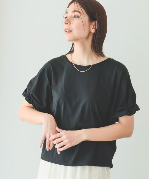 B:MING by BEAMS(ビーミングバイビームス)の「B:MING by BEAMS / 袖ピンチ プルオーバー 22SS(Tシャツ/カットソー・レディース・レッド系その他/ブラック/ラベンダー/オフホワイト・ONE SIZE)」の13枚目の写真