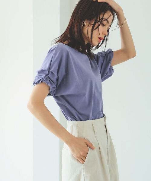 B:MING by BEAMS(ビーミングバイビームス)の「B:MING by BEAMS / 袖ピンチ プルオーバー 22SS(Tシャツ/カットソー・レディース・レッド系その他/ブラック/ラベンダー/オフホワイト・ONE SIZE)」の21枚目の写真