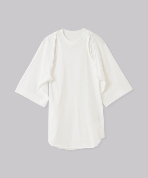 tシャツ THINGS THAT MATTER LAYERED CUT AND SEW TOPS レディース THINGS THAT MATTER（シングス ザット マター）の「THINGS THAT