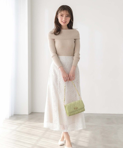 fifth（フィフス）の「バックファスナーレースマーメイドスカート（スカート・レディース・ホワイト/ブラック・M）」の22枚目の写真